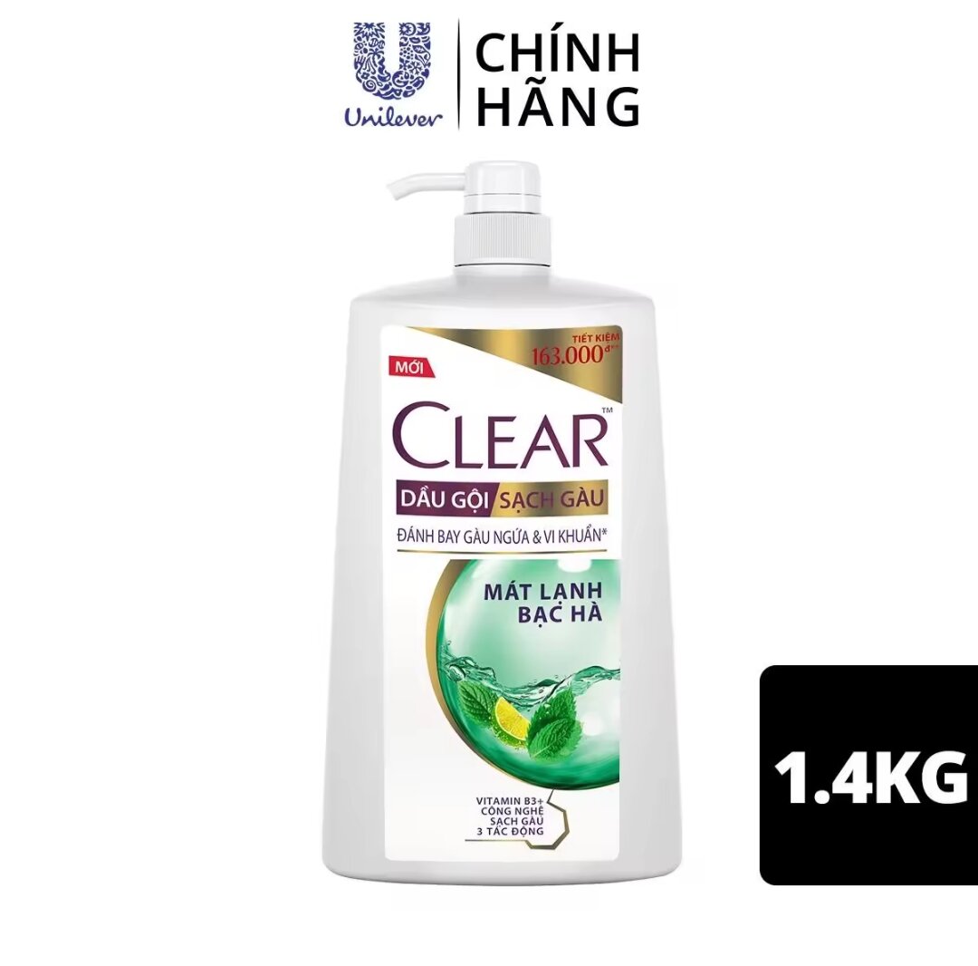 DẦU GỘI CLEAR BẠC HÀ 1KG4