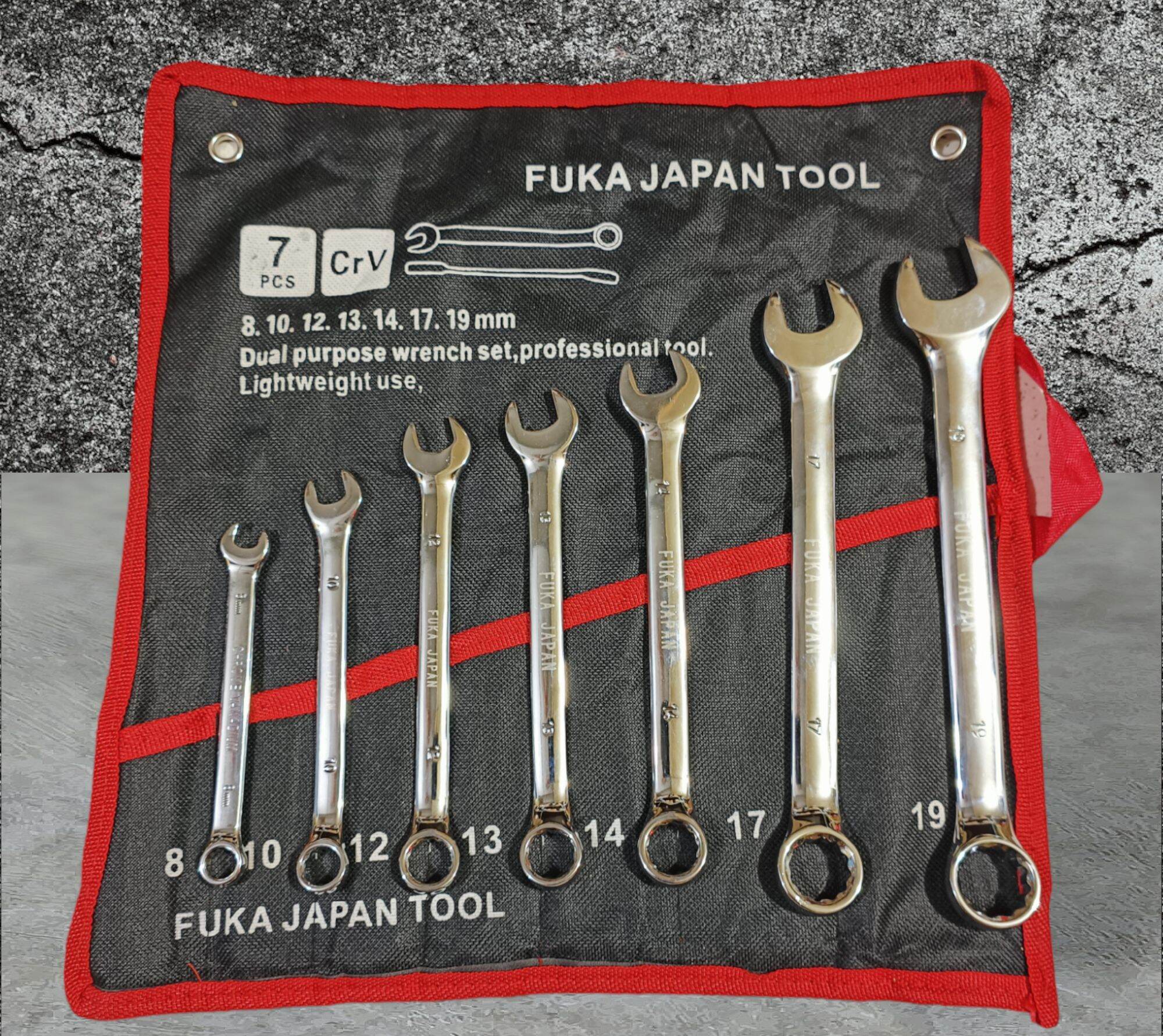 Bộ cờ lê vòng miệng fuka japan nhật 8_19mm