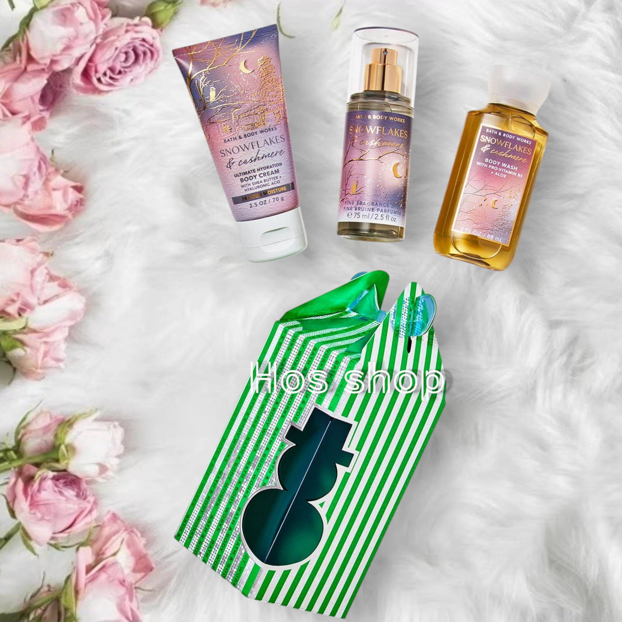 Bộ sản phẩm tắm dưỡng xịt thơm mini 3 món Bath and Body Works