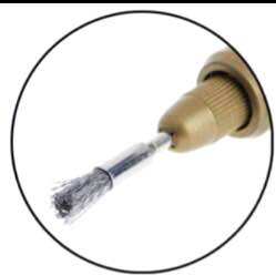 Chổi bút thép đánh gỉ 6mm cán 3mm