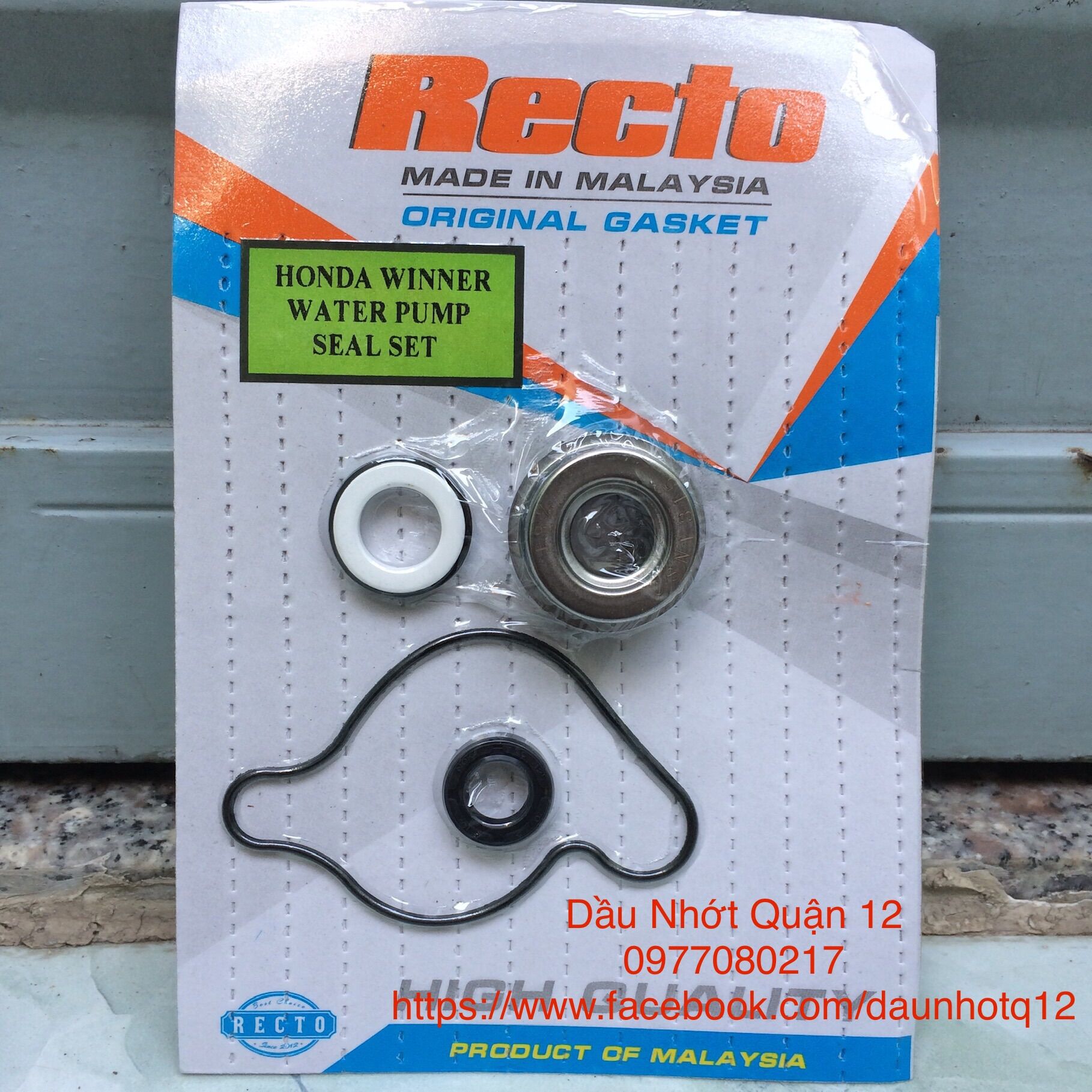 Honda Winner Sonic 150 Bộ Ron Phốt Bơm Nước Water Pump Seal Set - Cốt Bơn Nước Sonic 150 Zin Honda Indonesia