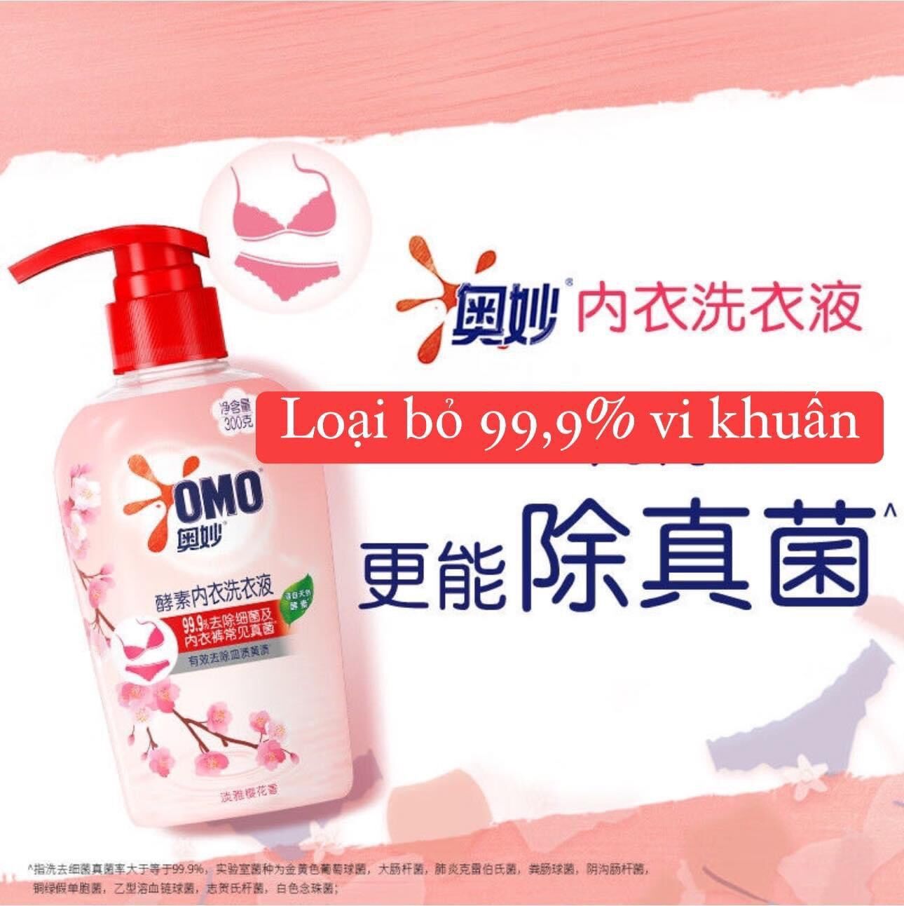 Nước giặt đồ lót omo