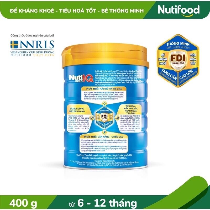 Sữa bột Nuti IQ số 2 400g