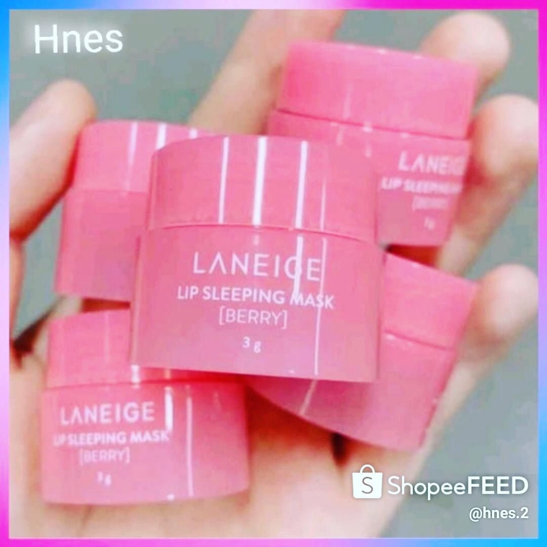 Mặt Nạ Ủ Môi Laneige Màu Hồng (Dạng Kem) Chống Thâm Khô Môi Chính Hãng Hũ Mini 3g
