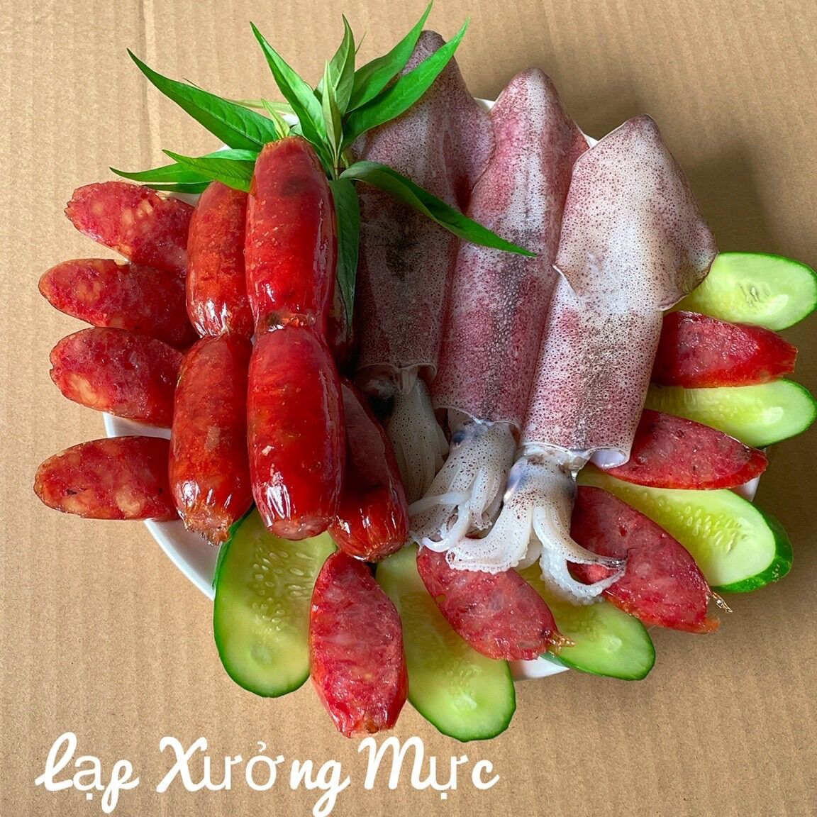 Lạp xưởng mực gói 500gr