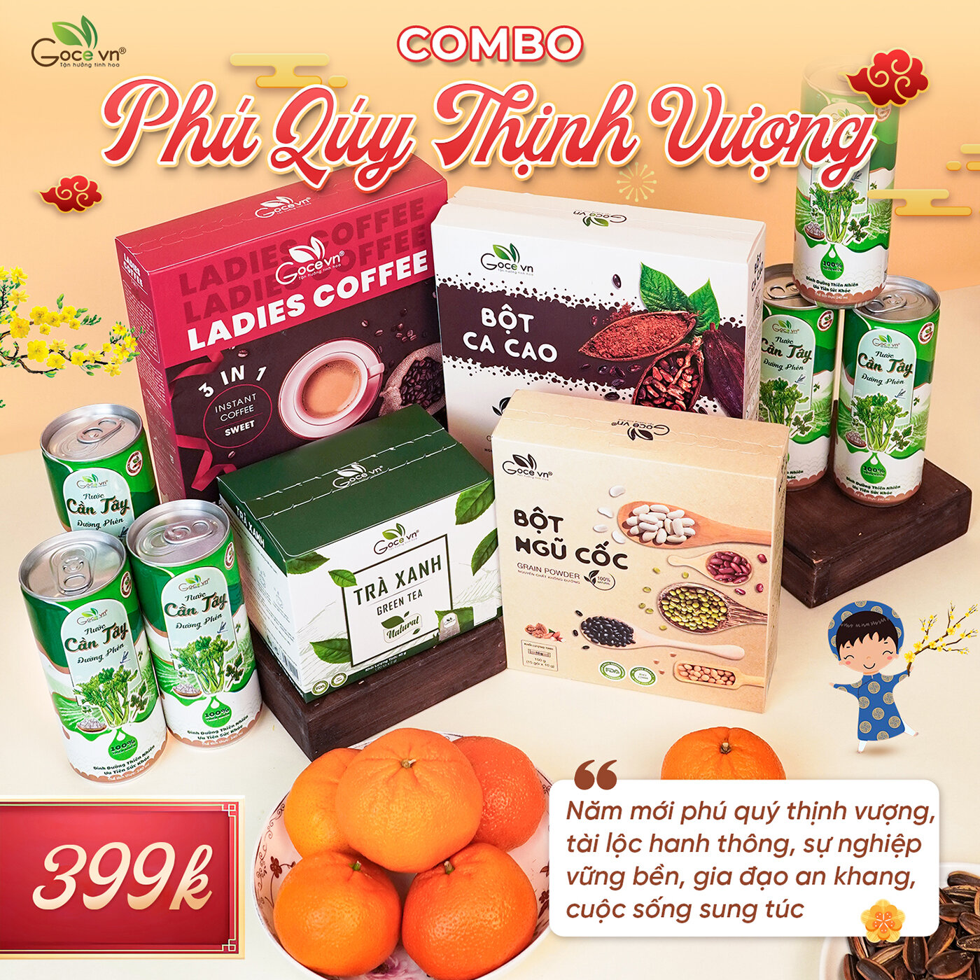 [Tết] Combo Phú Quý Thịnh Vượng Goce