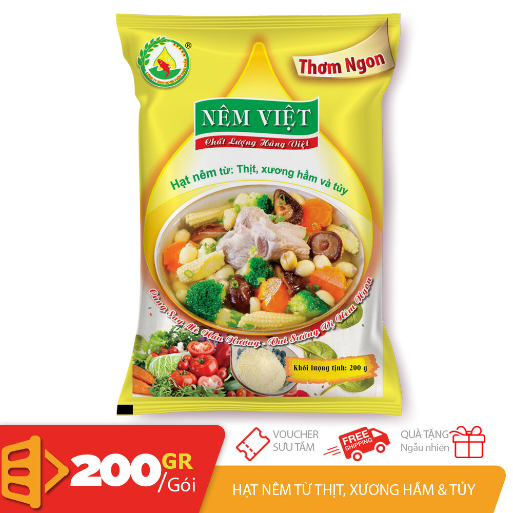 Hạt nêm từ thịt, xương hầm và tủy gói 200gr thơm ngon