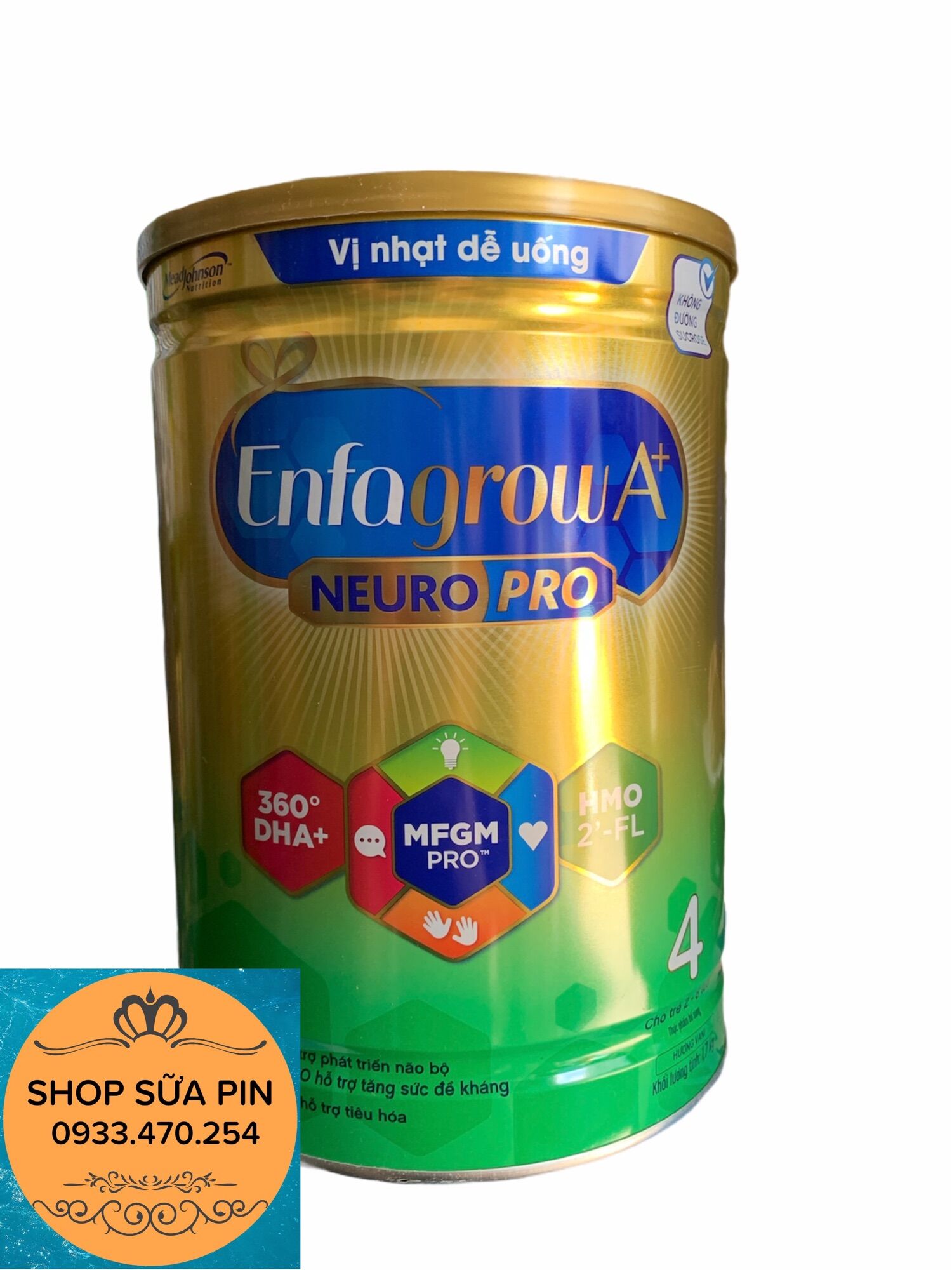 [HCM]Sữa bột Enfagrow A+ neuropro số 4 1,7kg vị nhạt