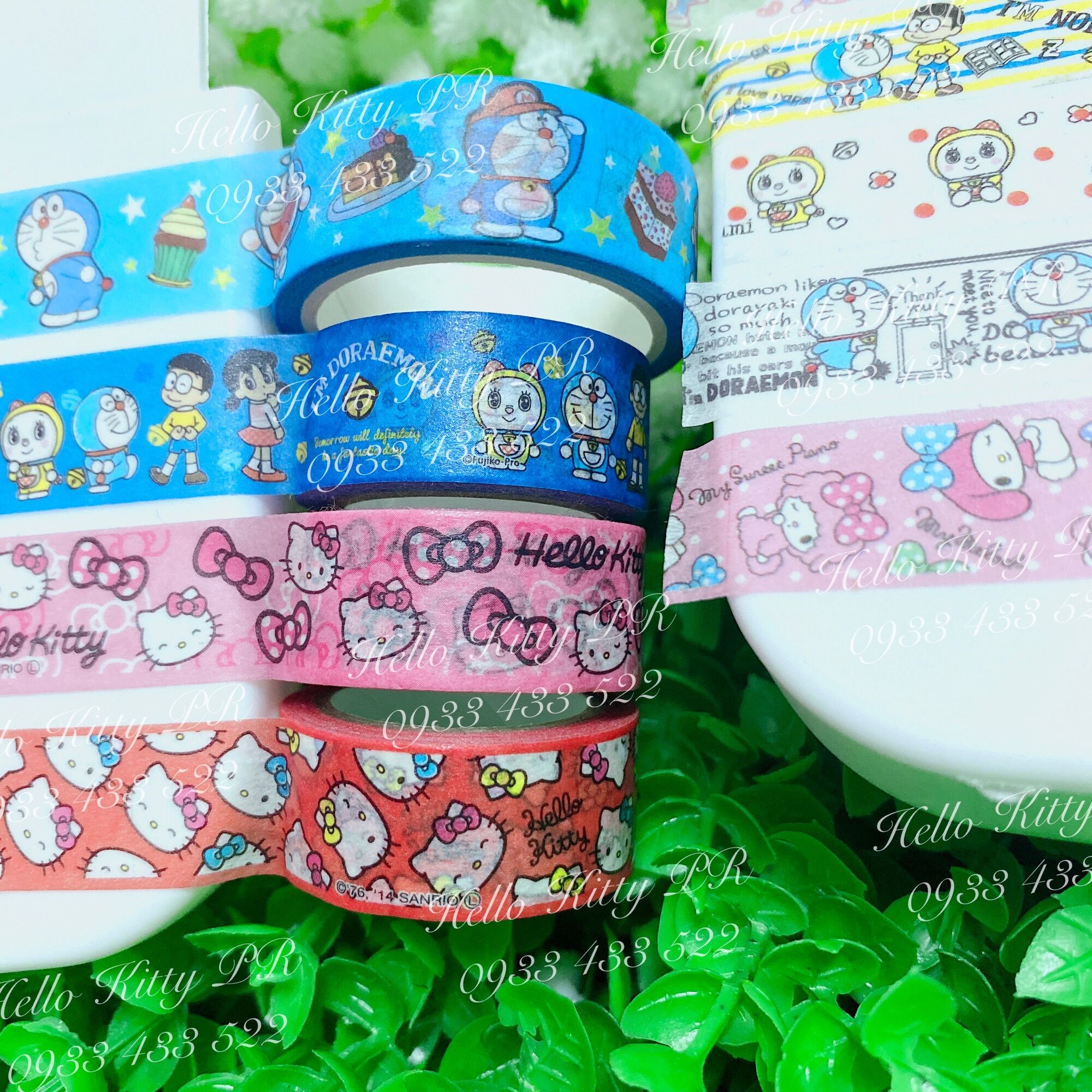 [Freeship MAX] Băng keo, băng dính mini dán trang trí Doremon - Melody - Doraemon HELLOKITY PR