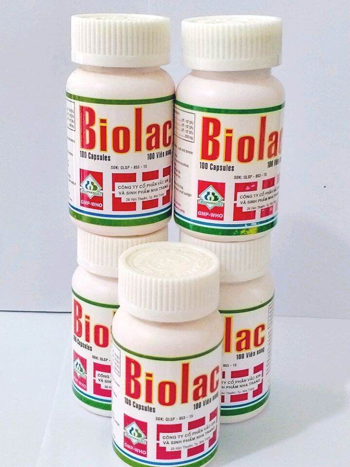 Men vi sinh  Biolac Chai 100 viên