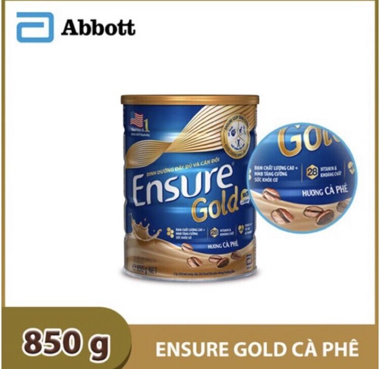 Sữa ensure gold cà phê 850g