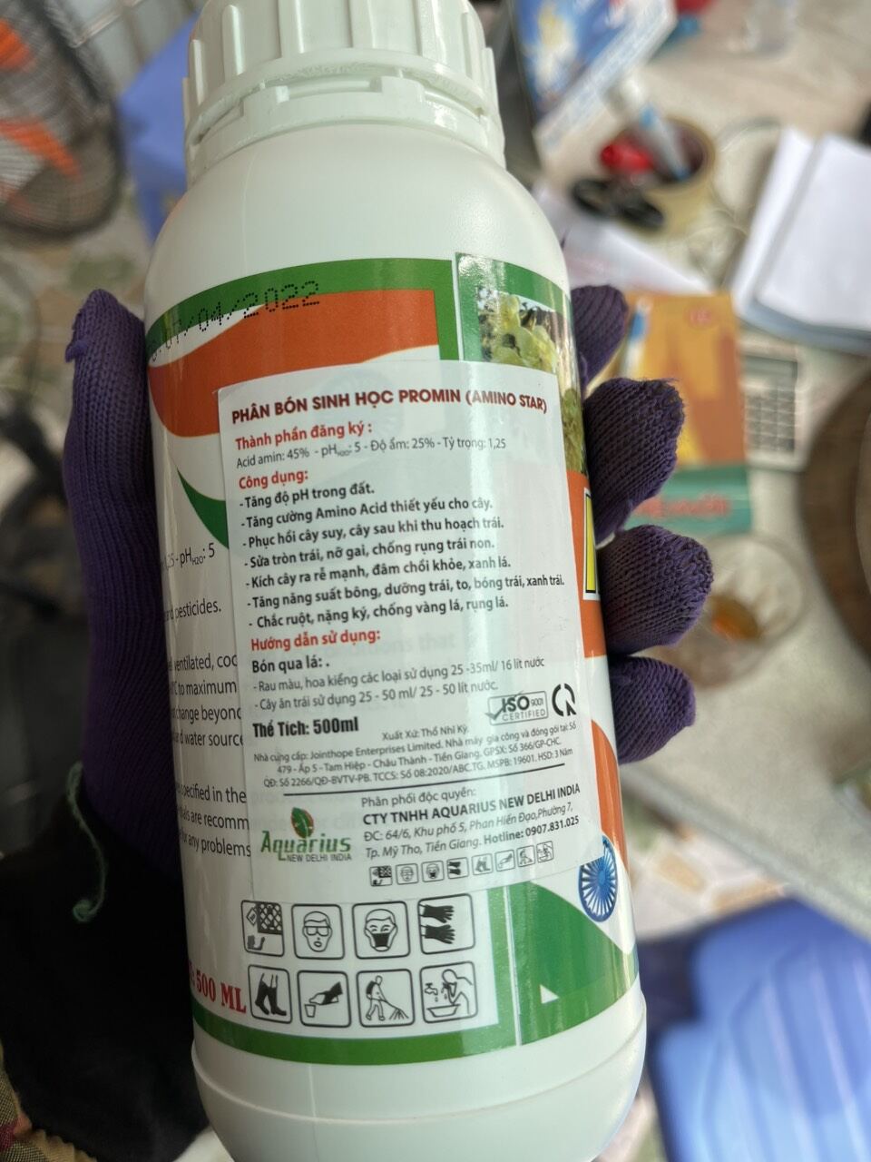 Phân bón sinh học Amino India. 500ml