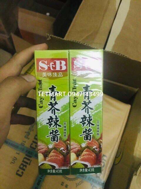 Mù tạt Wasabi S&B siêu cay nhập khẩu - 43gr