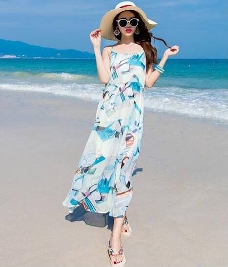Đầm maxi đi biển 01