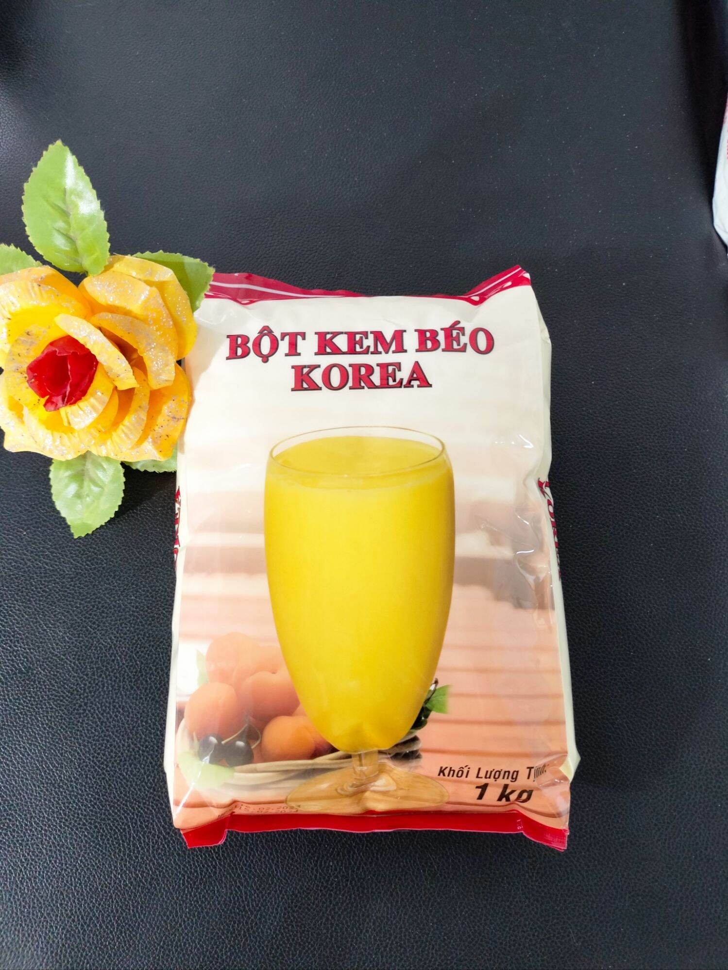 Sữa bột kem béo korea hàn quốc 1kg , bột màu vàng mịn , thơm béo ngậy