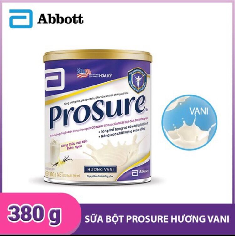 Sữa bột prosure vani 380g