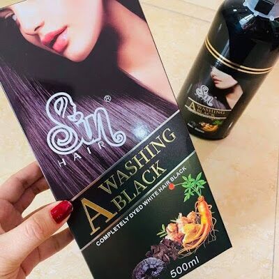 [HCM]Dầu gội phủ bạc Sin hair ( đen )