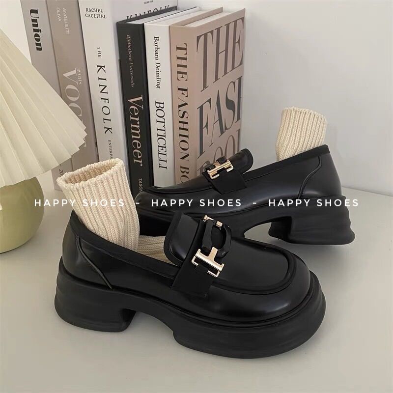 Giày lolita oxford nâng đế khuy chữ t hàng qccc full box