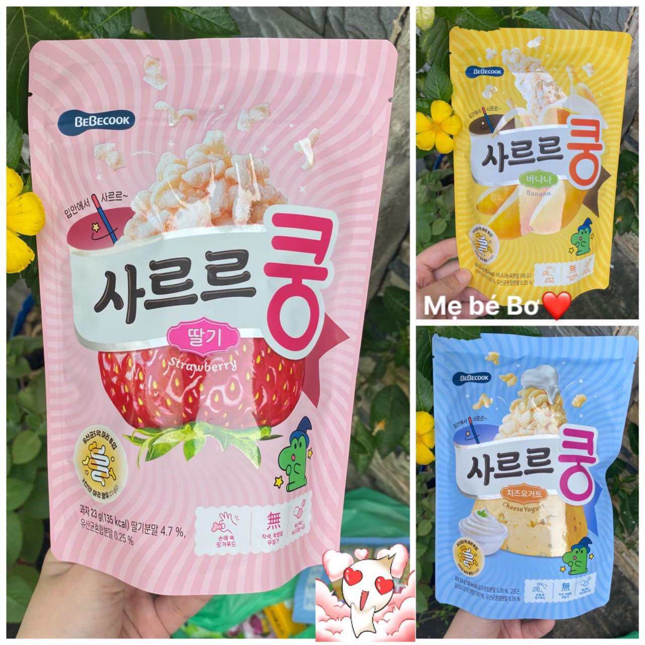 Bánh bỏng lợi khuẩn BEBECOOK Hàn Quốc, bổ sung lợi khuẩn cho bé từ 12tháng