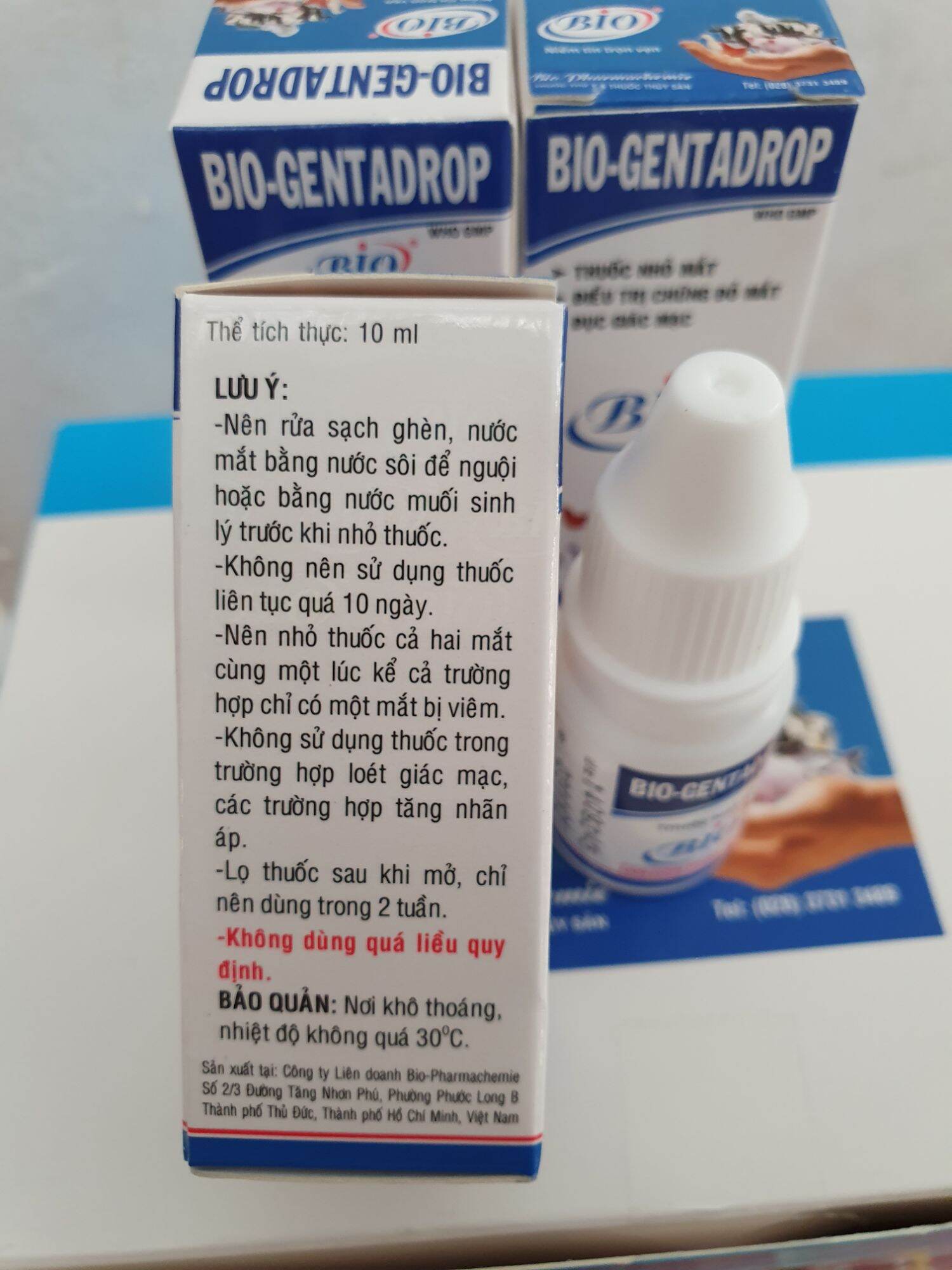Nhỏ mắt chó mèo, thú cưng BIO GENTADROP 10ML