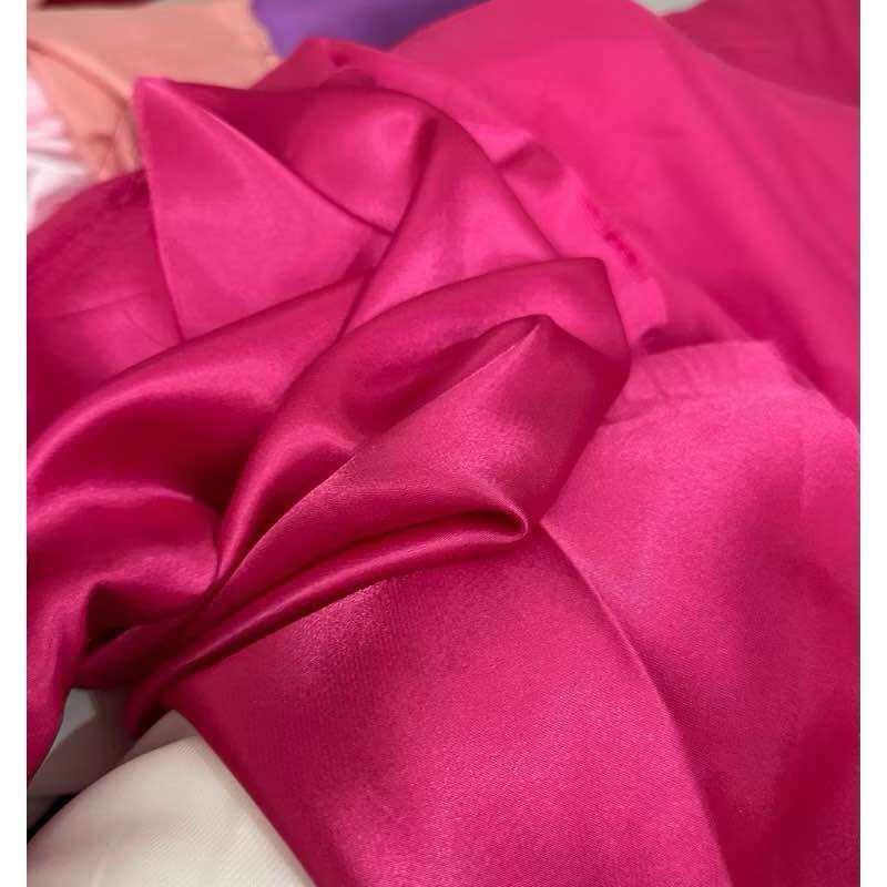 Vải lụa phi bóng mềm mịn, vải satin siêu mát bóng đẹp khổ 1m5