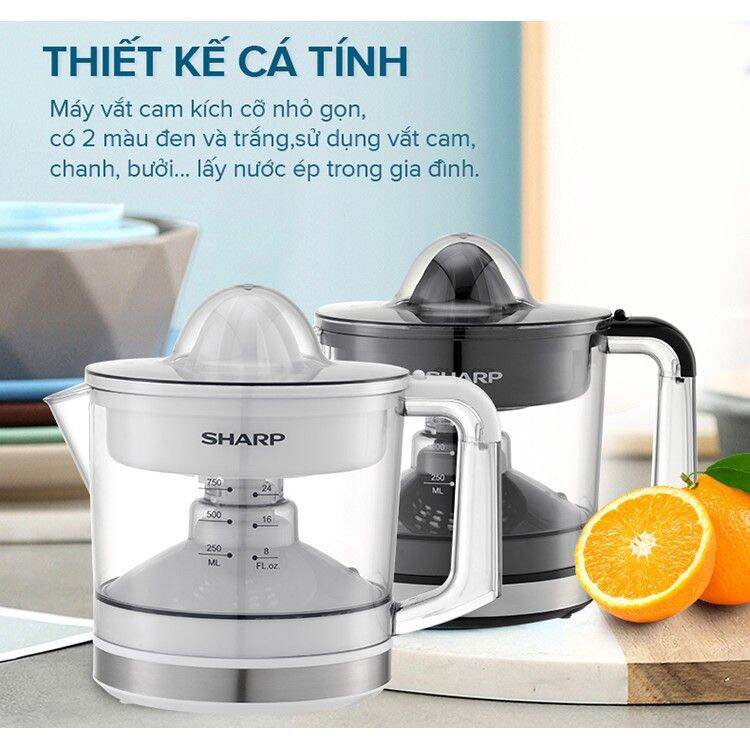 Máy vắt cam sharp 0.75 lít ej-j407 - hàng chính hãng