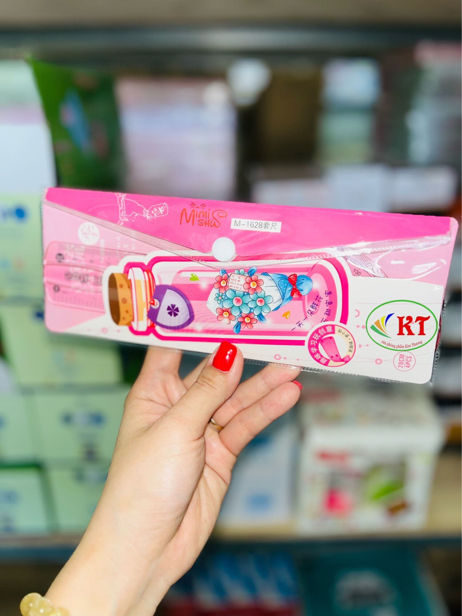 [HCM]Thước bộ dẻo màu 4 cây mã 1525/1628