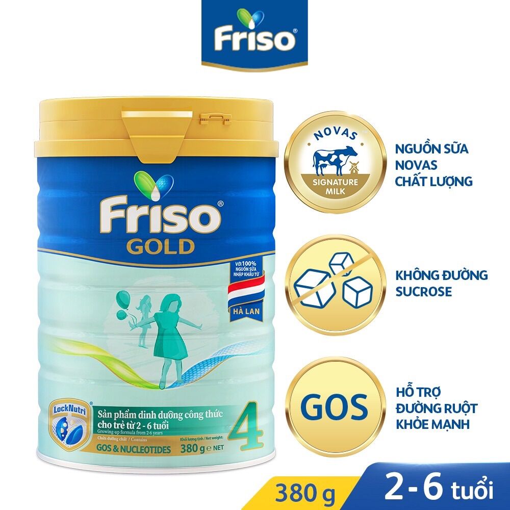 Sữa bột friso gold số 4 380g date 2025