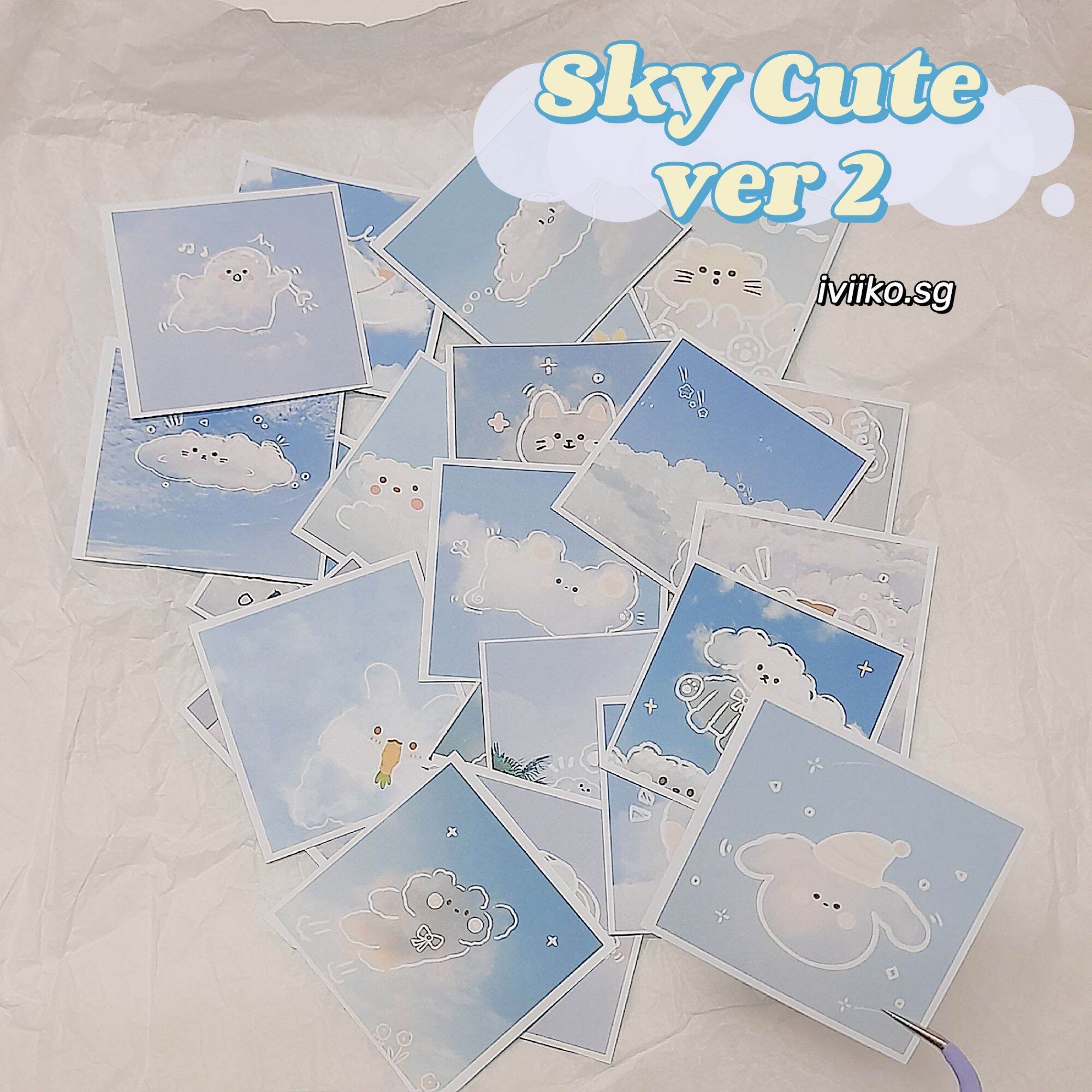 Set 24 sticker Sky Cute ver 2 (5x5cm) | IVI IKO