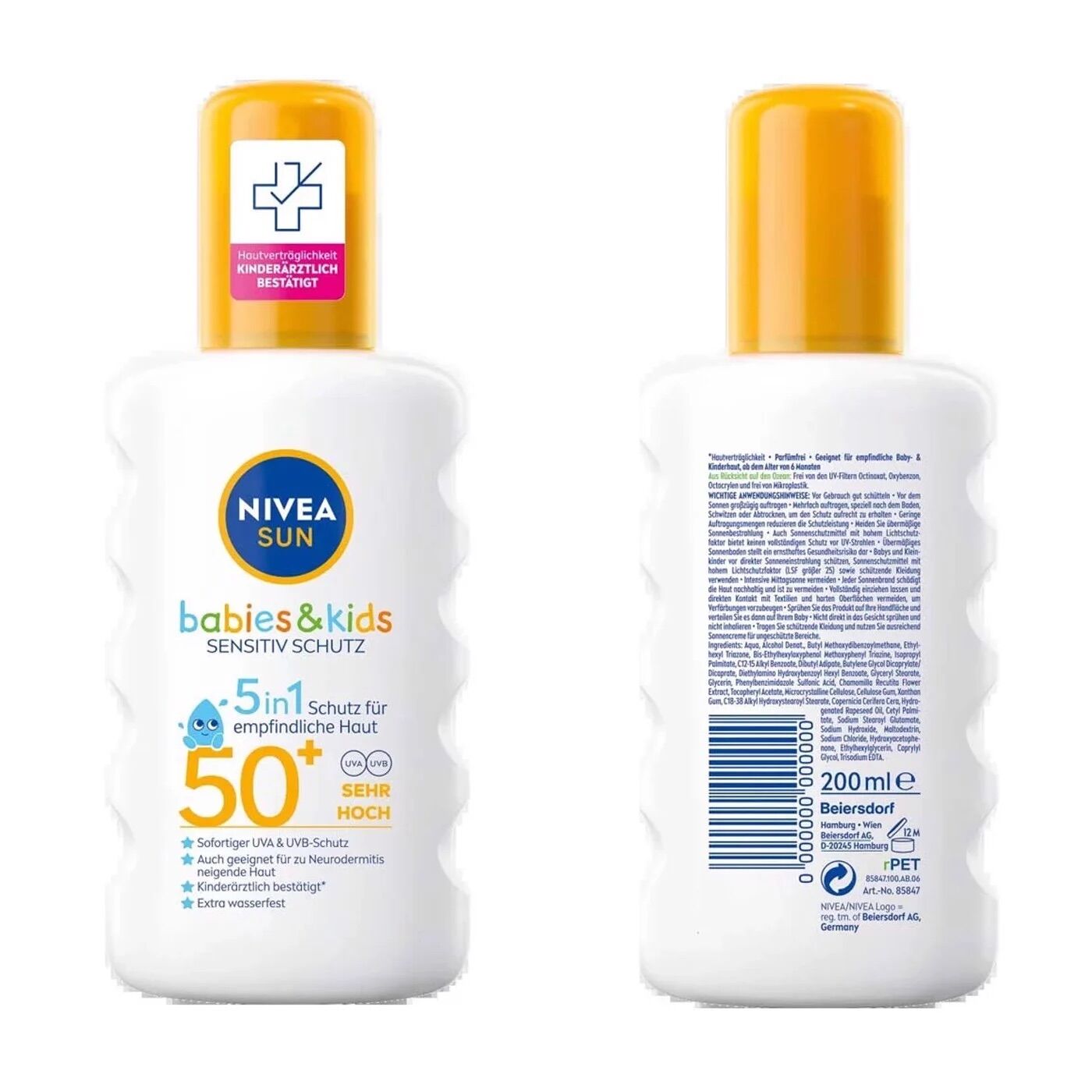Kem chống nắng Nivea dạng xịt cho trẻ em