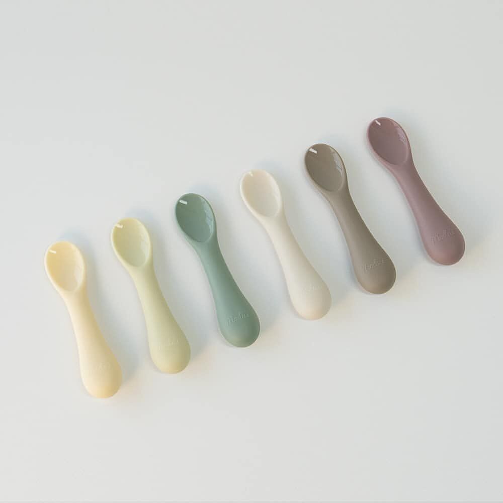 THÌA ĂN DẶM SILICONE BLUEMAMA MODUI HÀN QUỐC