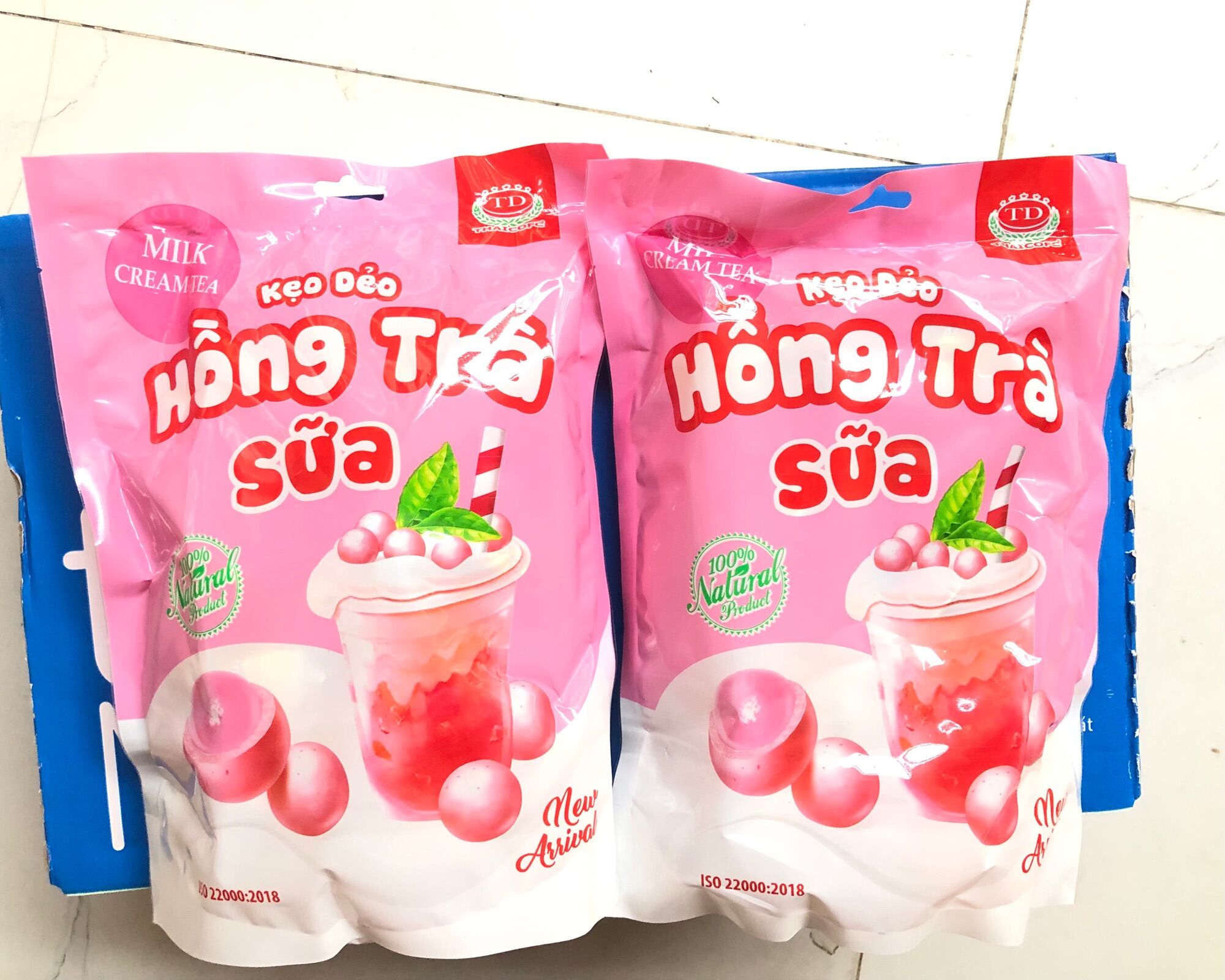 Kẹo dẻo hồng trà sữa 300gr