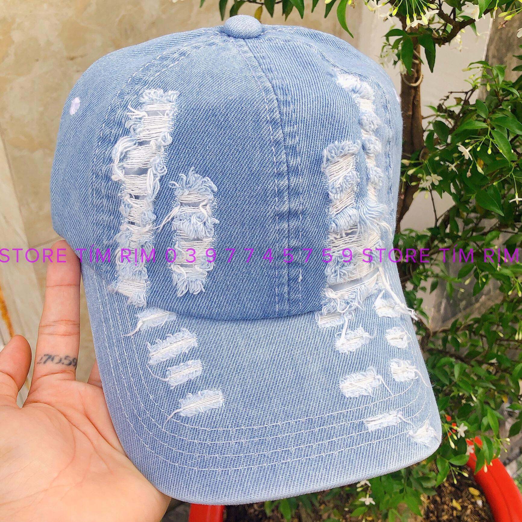 NÓN KẾT JEAN RÁCH TUA CỰC CHẤT, MŨ LƯỠI TRAI JEAN BỤI CÁ TÍNH