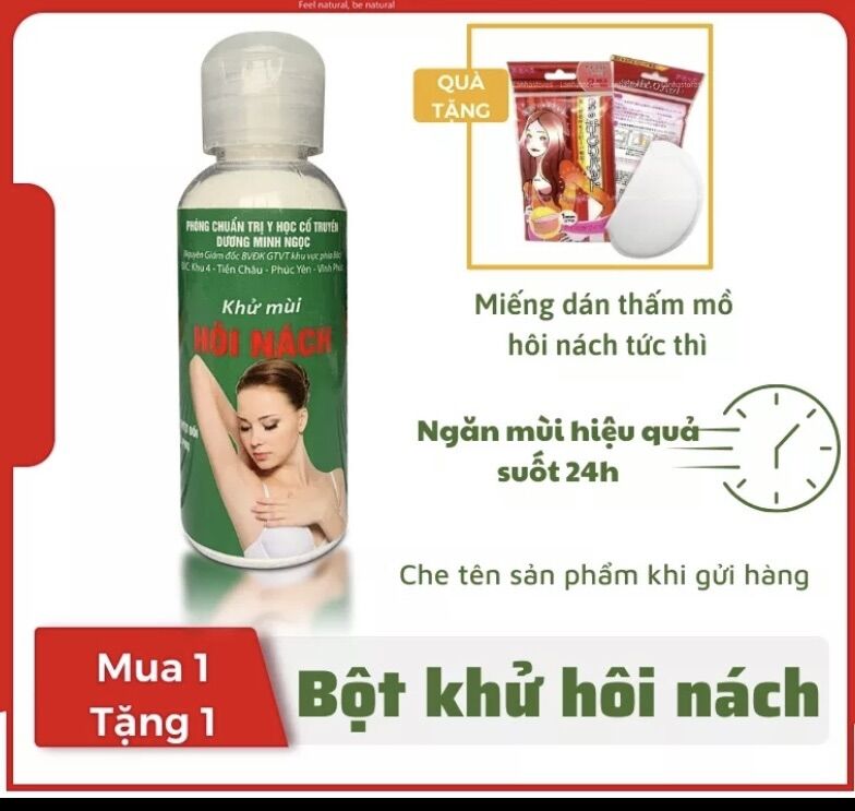 Bột Khử Mùi Hôi Nách Dương Minh Ngọc, khử mùi hiệu quả , không tái phát , Cam kết hàng chính hãng