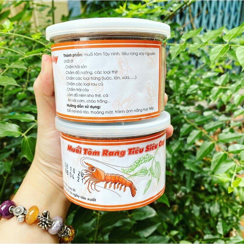 Muối tôm rang tiêu siêu cay hủ 250gr