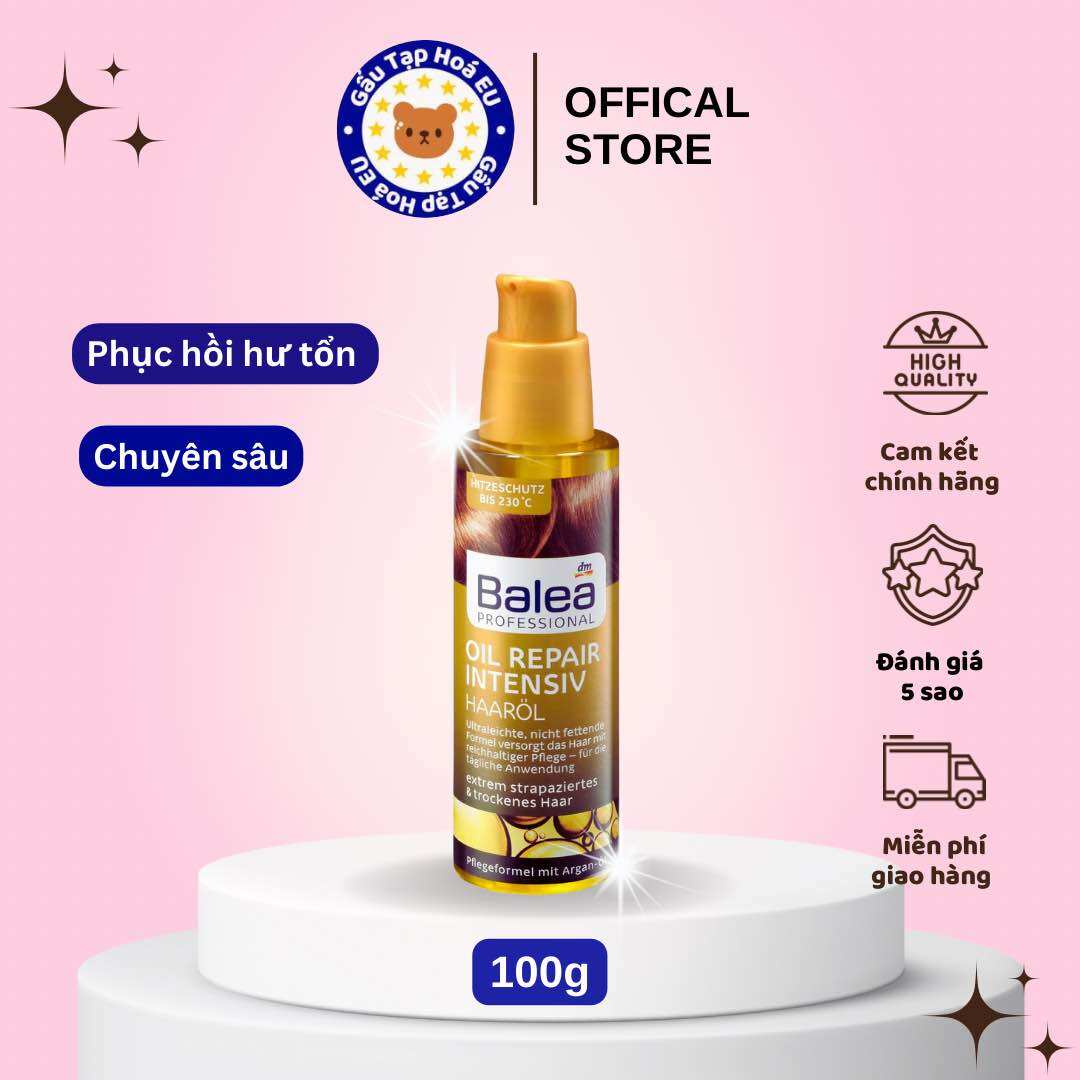 Tinh dầu dưỡng tóc Balea của Đức giúp tóc mềm mại