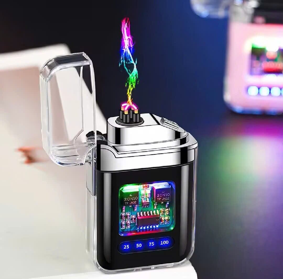 (Shop bán giá sỉ tặng phụ kiện) Bật lửa JL-335 Full box, sạc pin tia plasma chống gió. Sang trọng và phong cách, thích hợp sưu tầm hoặc làm quà tặng. Shop tặng cáp sạc + thẻ bảo hành