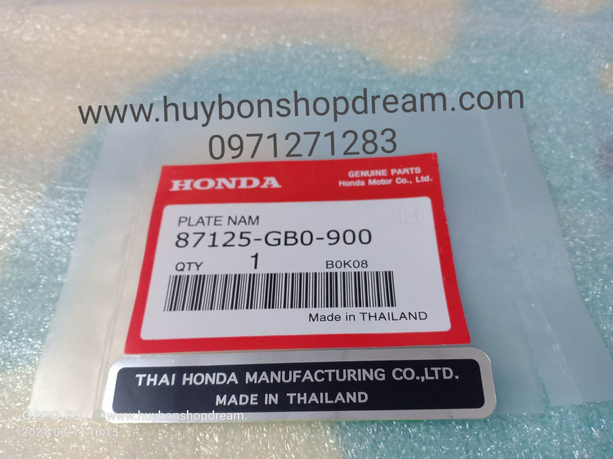 Bộ tem thông số Thái zin mới xe Dream