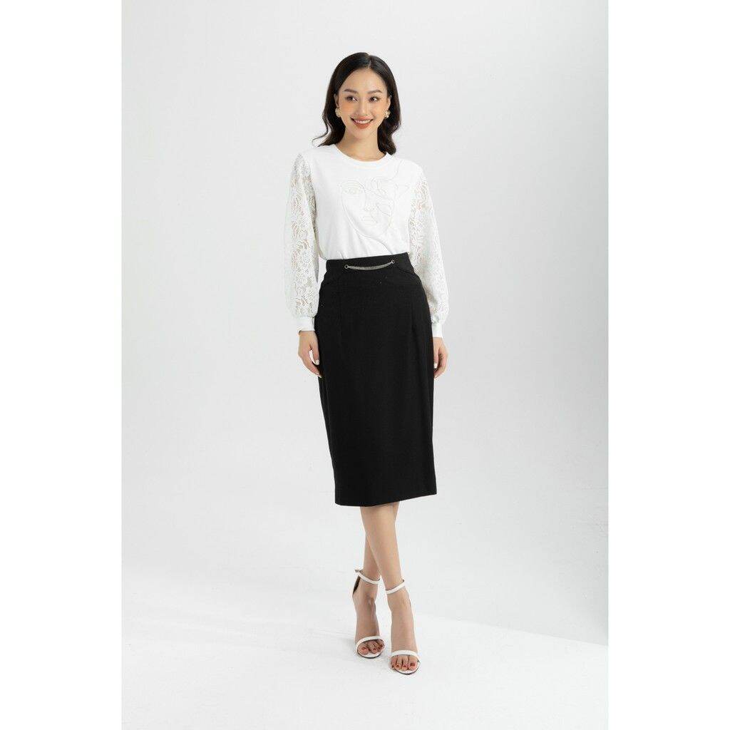 Ivy moda - chân váy đen size L new with tag