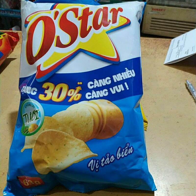 Combo 5. gói snack ostar , swing, đủ vị 63 gam