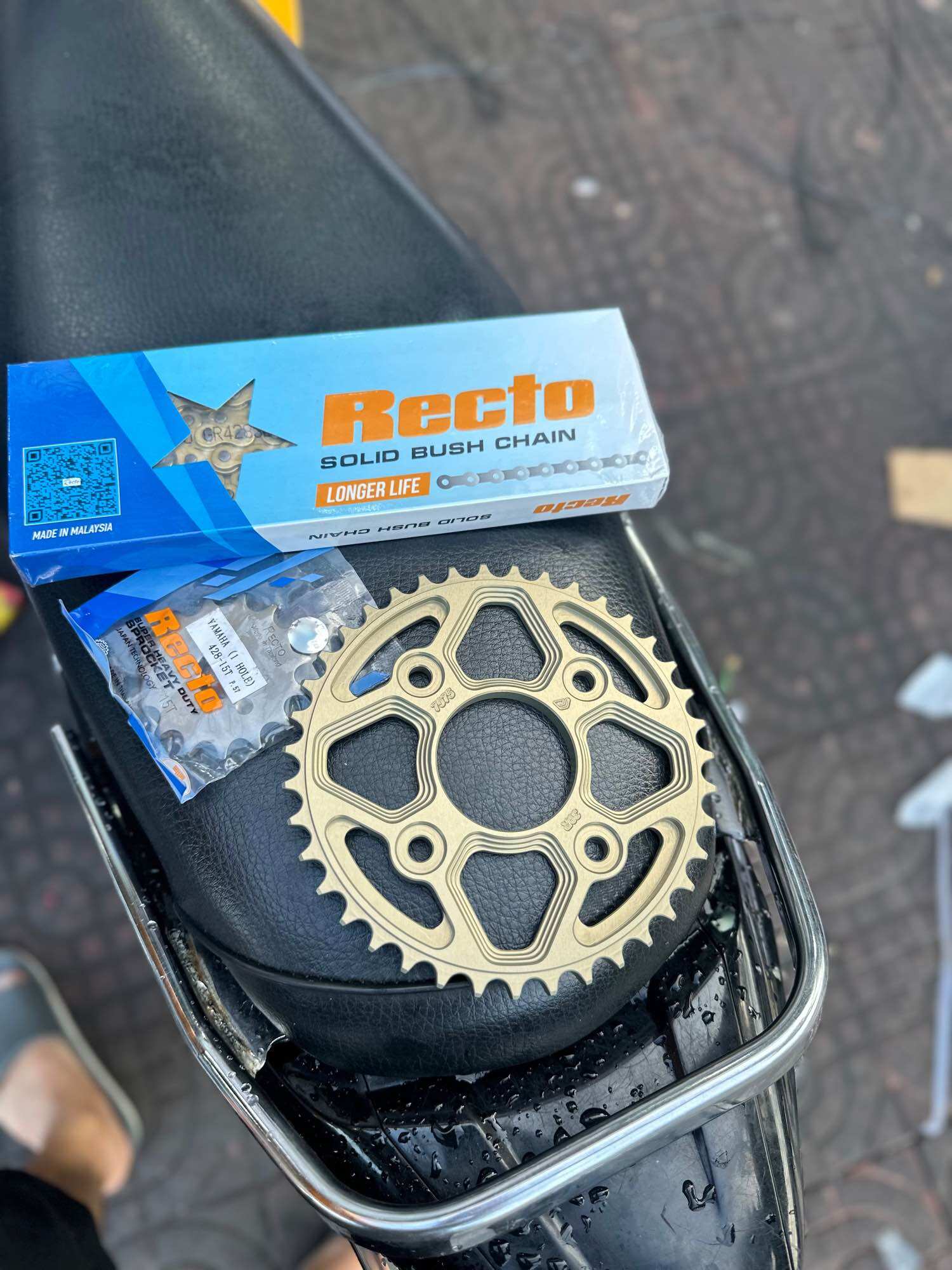 Nhông sênh đĩa recto nhôm 7075 các dòng xe