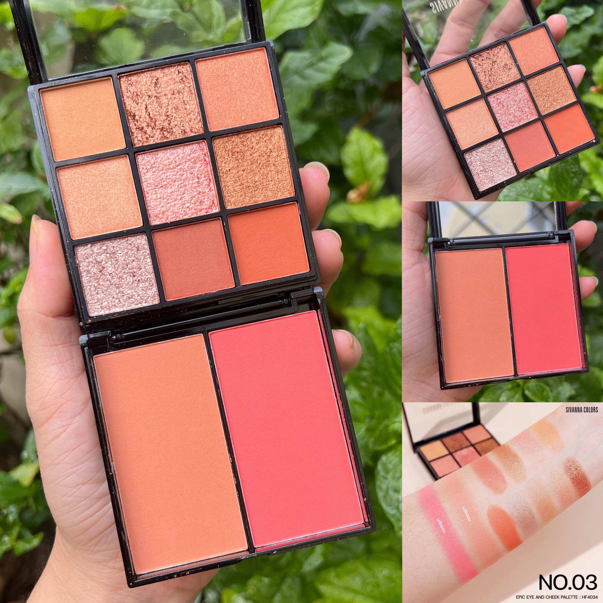 Bộ kit 2 tầng phấn mắt má hồng colors epic eye and cheek palette hf4034