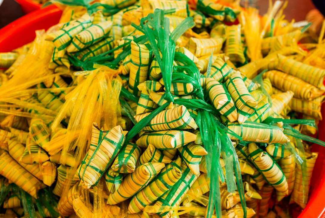 Bánh lá dừa Bến Tre nhân đậu, nhân chuối ( 10 cái)