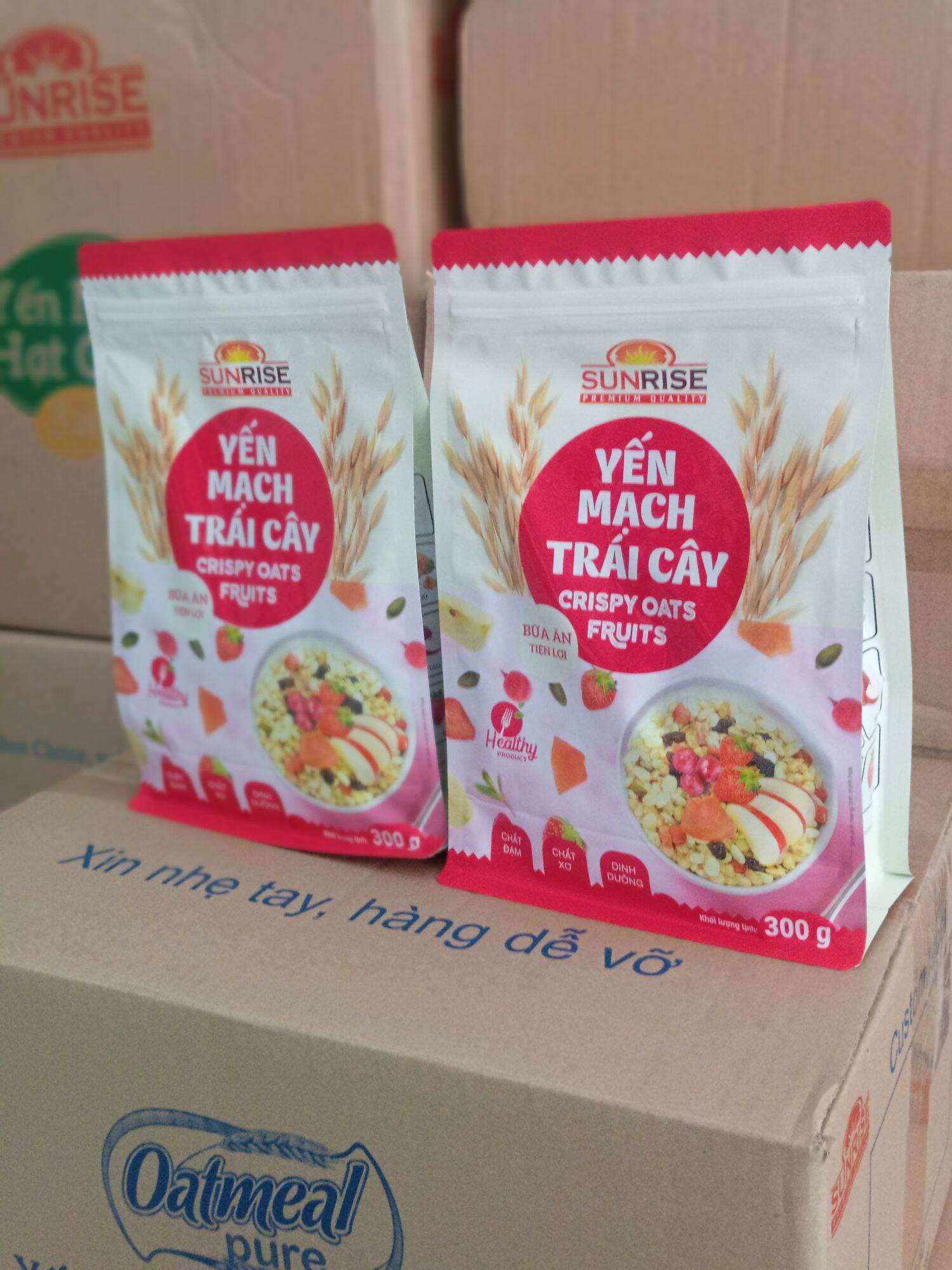 Yến mạch trái cây Sunrise bịch 300g
