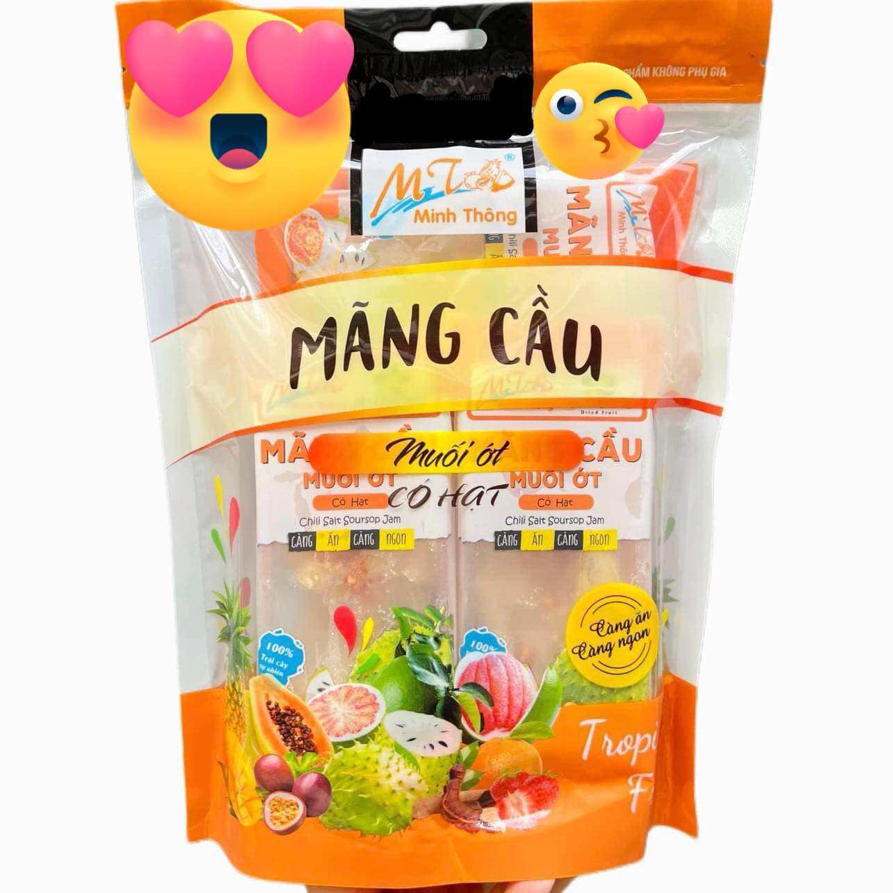 [Date 2027] Mãng cầu sấy muối ớt Minh Thông 500g