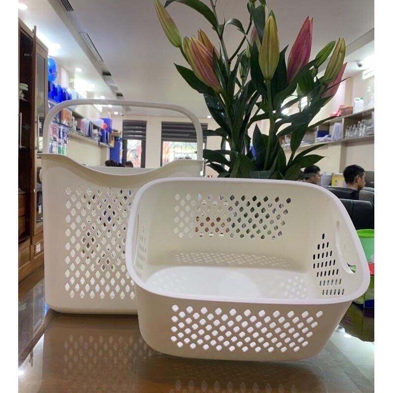 Giỏ đựng quần áo, rổ đựng đồ, có quai xách, hàng việt nhật