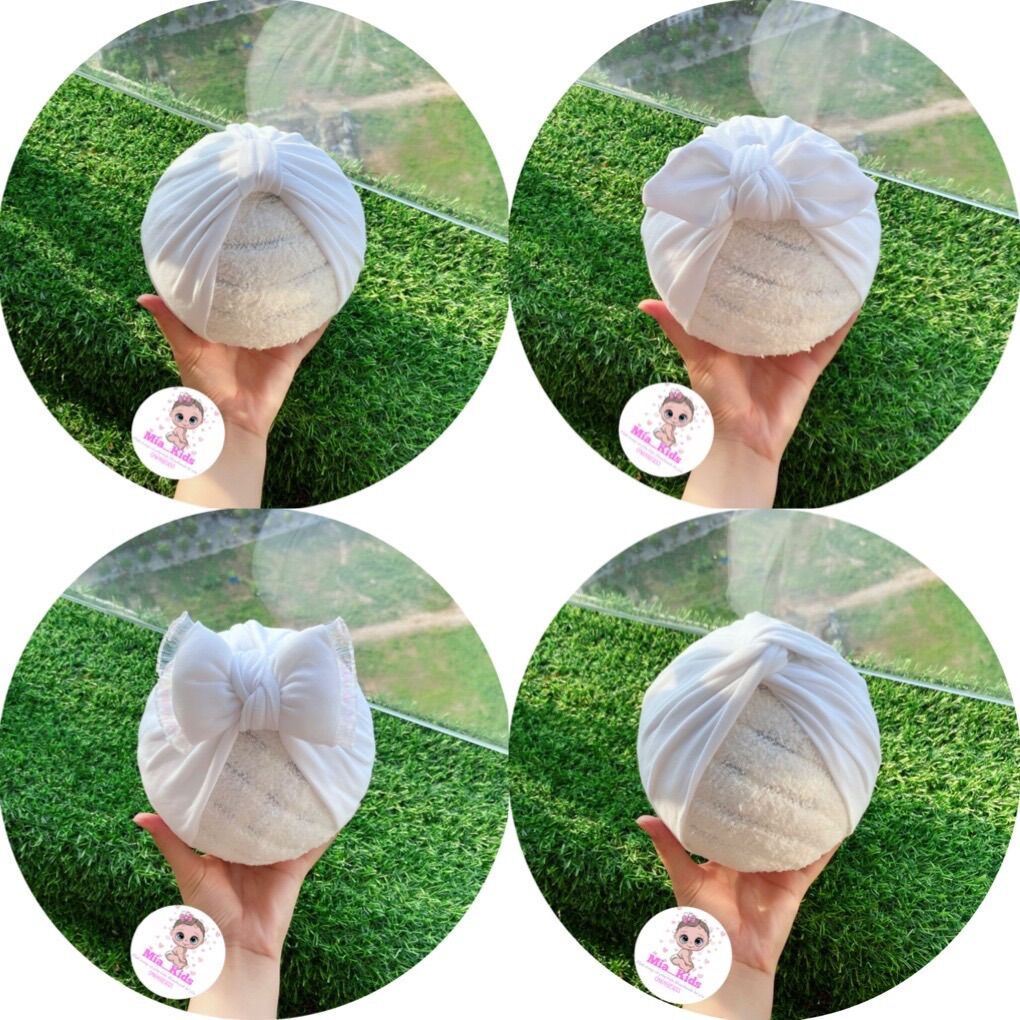 Mũ Turban Cho Bé 👉Rẻ Đẹp👈 Chất Cotton Mềm Mịn