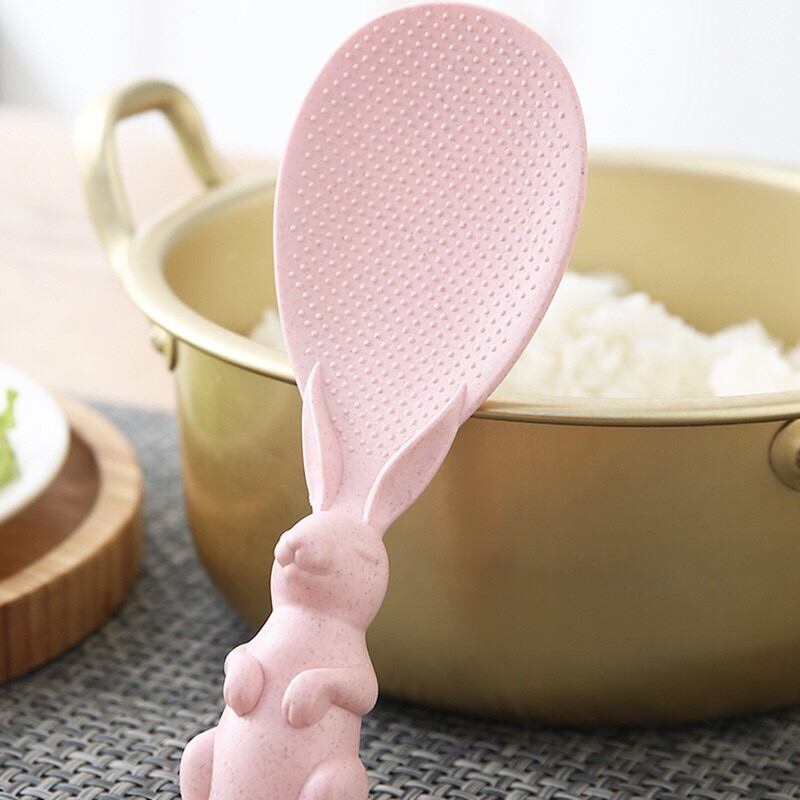 Muỗn xới cơm chống dính hình thỏ dễ thương