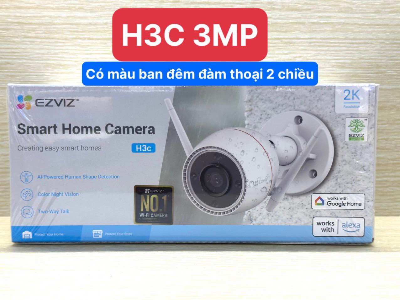 Camera wifi ezviz h3c 3mp , c3wn 2mp , c3n 2mp, h3c 2mp, h3c 2mp color