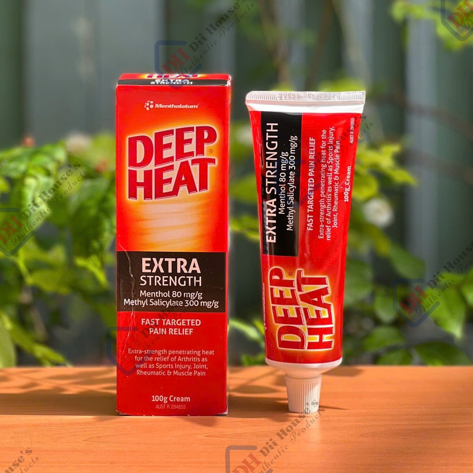 Gel Xoa Bóp Mentholatum Deep Heat Extra Strength Fast Targeted Pain Relief 100g.